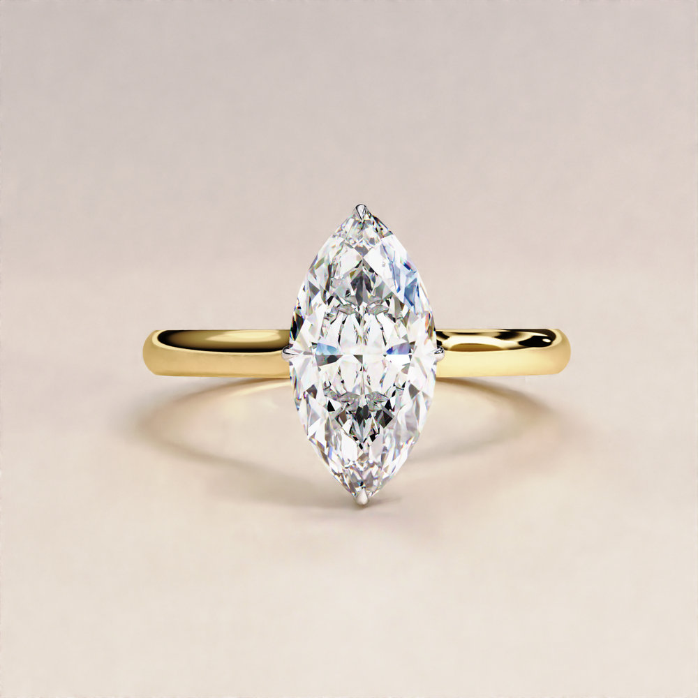 hidden halo diamond ring | ethical engagement ring | lab diamond ring

