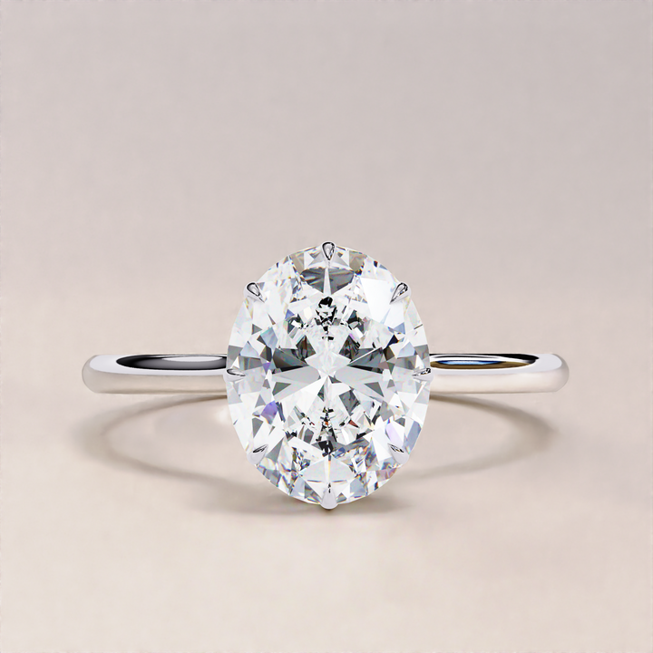 romantic lab ring | timeless diamond ring | modern solitaire
