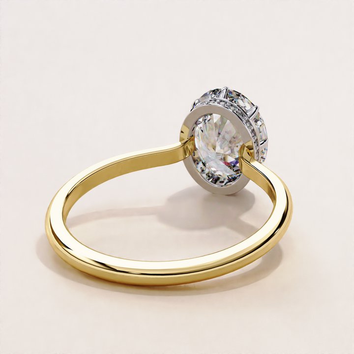oval diamond ring | classic proposal ring | dainty diamond ring

