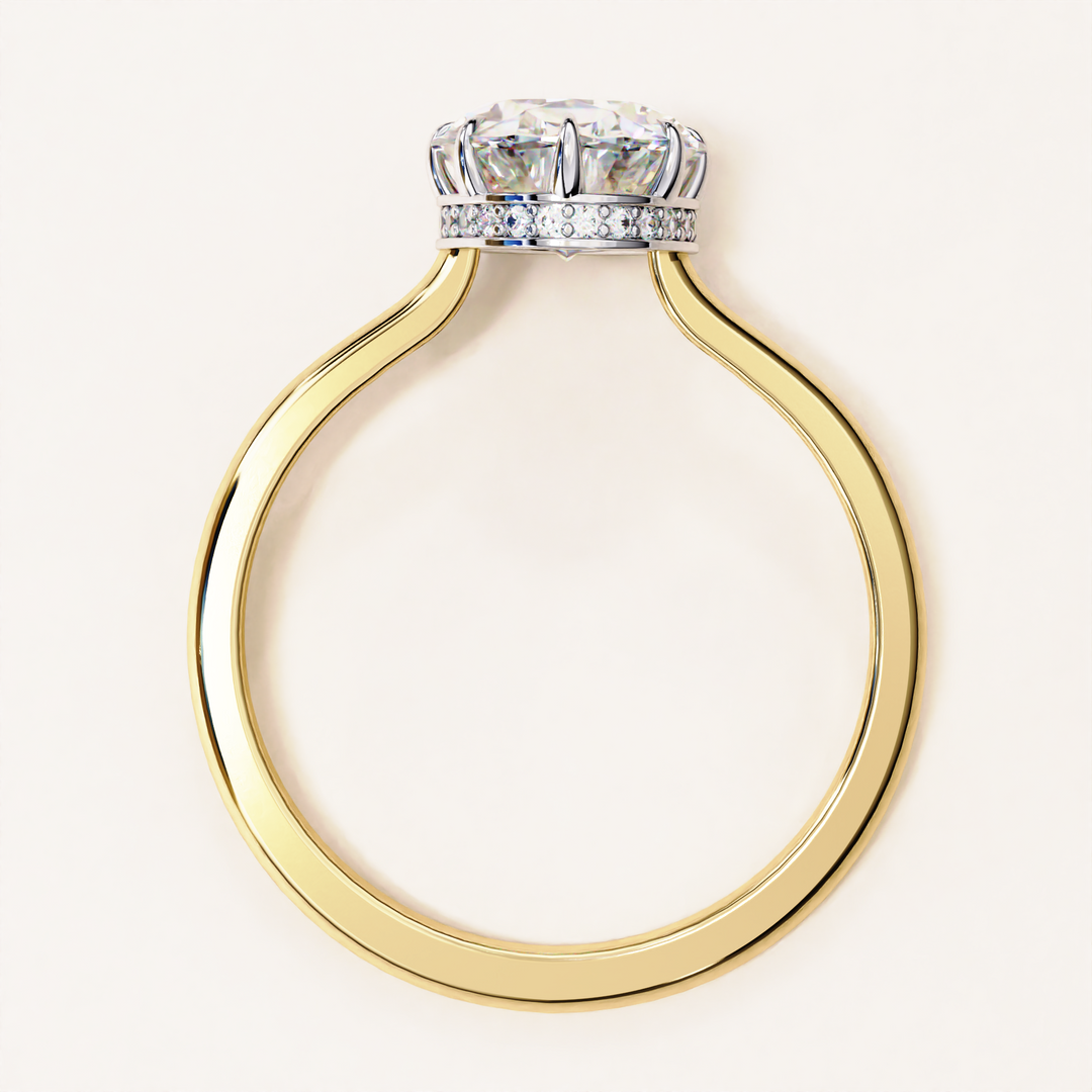 lab diamond ring | ethical diamond ring | sparkling oval ring
