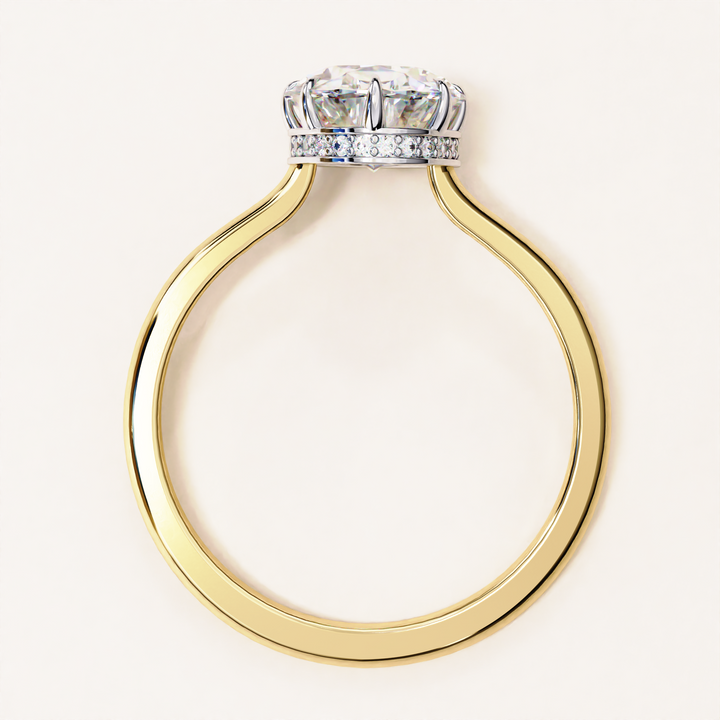lab diamond ring | ethical diamond ring | sparkling oval ring
