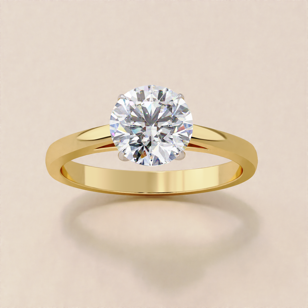 Round Cut Diamond Engagement Ring