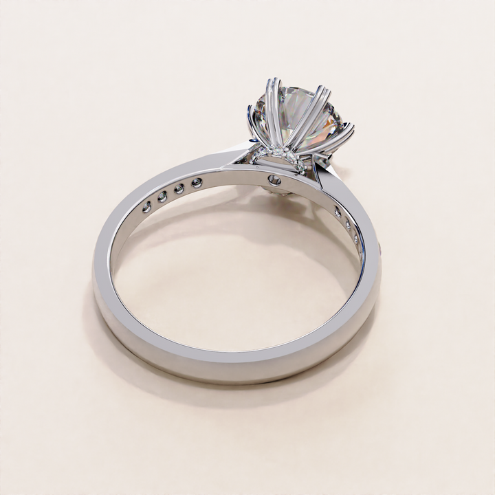 hidden halo diamond ring