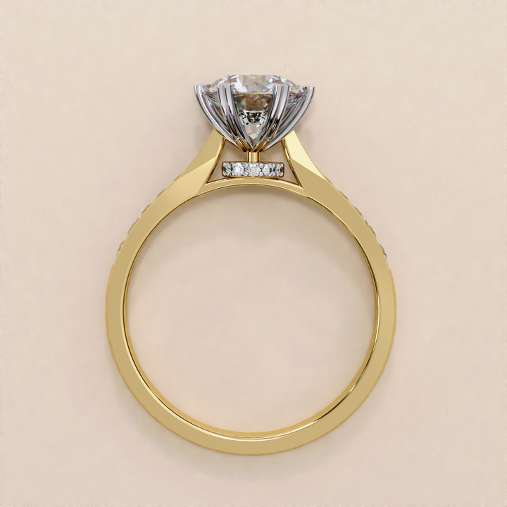 hidden halo engagement ring