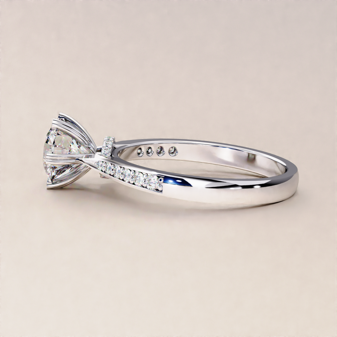 white gold diamond engagement rings
